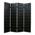 thumbnail image 2 of 1" x 84" x 84" Black Faux leather  Screen, 2 of 2