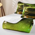 thumbnail image 4 of Castle Fairy Neon Sports Car Twin Quilt Set for Boys,Yellow City Glow Twin Coverlet Set for Bedroom,Yellow Black, 4 of 7