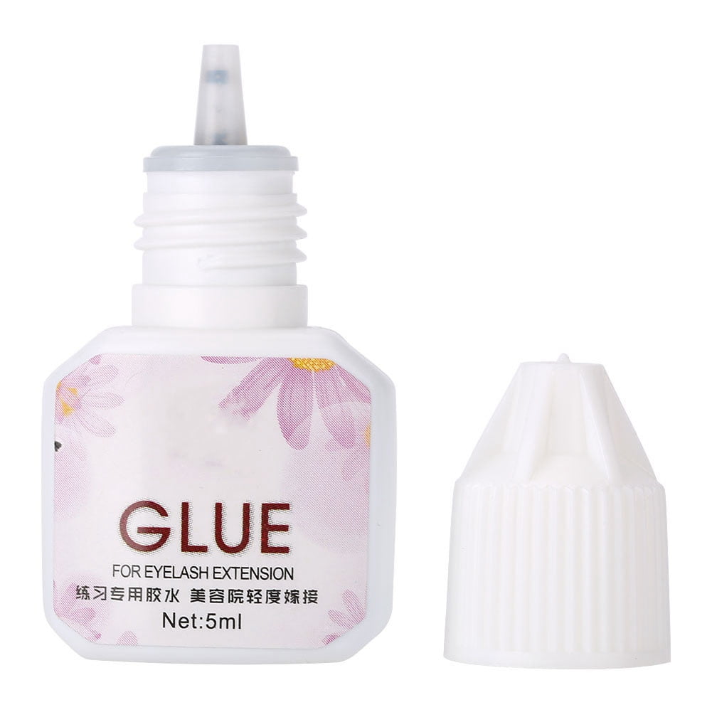 Tebru Eyelash Adhesive,5ML Eyelash Extension Glue Grafting Eyelash Glue Beginners Practice