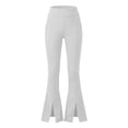 Aoochasliy Women's Pants Sport Casual Yoga Flare Long Trousers Elastic ...