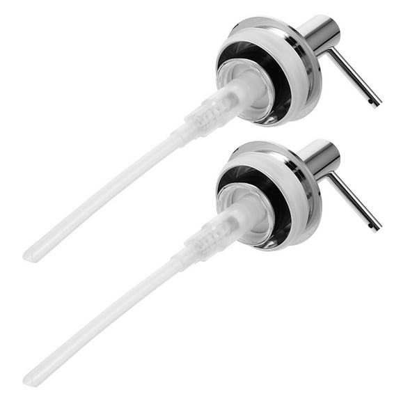 WORGEOUS 2pcs Plastic Lotion Soap Dispenser Pumps Built-in Lid Soap Dispenser Pump Jar Foaming Soap Dispenser Lid Pump Head Replacement Leakproof Pump Soap Dispenser