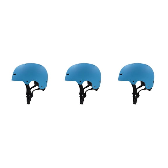Eigraketly Cascos deportivos ABS: doble protección para mayor seguridad y comodidad al usar cascos de patinaje sobre ruedas Azul mate M (52-58 Type1 NO1