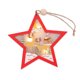 thumbnail image 1 of Toystoory Mini adorno de de Navidad Santa Claus colgante con ventana decoración de pared hogar rústico Año Nuevo decoración de arte Kits de decoración para fiestas Estrella, 1 of 6