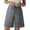 Dark Gray Shorts for Women, variant on CFLVAEK Womens Shorts Knee Length Wide Leg Button Shorts Dressy Casual Drawstring High Waisted Clothes Army Green S