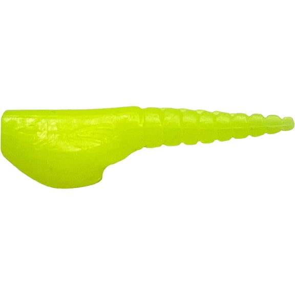 Crappie Magnet Roo Grub Chartreuse Glow