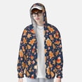 thumbnail image 2 of Saiise Gingerbread Delights Pattern Sun Protection Hoodie for Men and Women, Lightweight Quick-Dry Windproof with Hood and Zip-Medium, 2 of 7