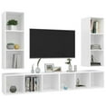 thumbnail image 3 of vidaXL 4x Wall-mounted TV Cabinets Chipboard Unit Stand Furniture Multi Colors, 3 of 11