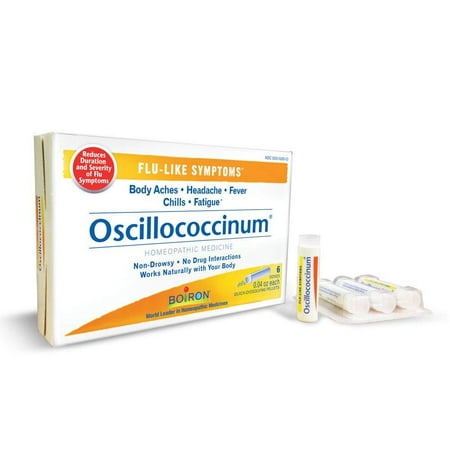 Oscillococcinum, 6 Doses, Homeopathic Medicine for Flu-Like Symptoms, Oscillococcinum works naturally with your body to temporarily relieve flu-like symptoms,.., By