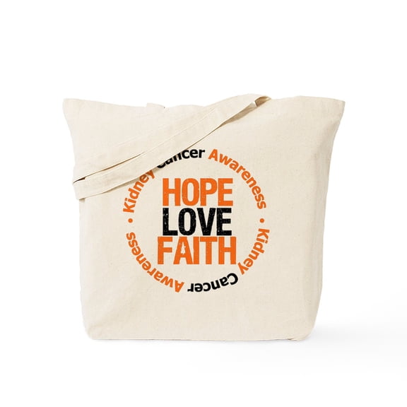 CafePress - Kidneycancerhopelove Tote Bag - Unisex Canvas Tote Bag, Beige, 1-Piece