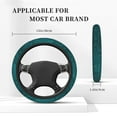 thumbnail image 3 of Uemuo teal sparkling Printed Car Elastic Steering Wheel Cover - Universal Car Accessory for Diverse Cars Anti-Slip, and Comfortable- 15", 3 of 6