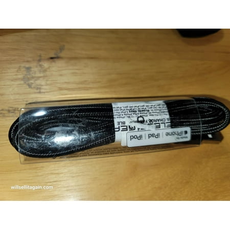 Wireless Gear USB Sync & Charge Fabric iPhone Charger 6ft (Black)