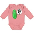 thumbnail image 3 of Inktastic Just Dill with It Chill Dill Pickle in Sunglasses Boys or Girls Long Sleeve Baby Bodysuit, 3 of 5