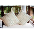thumbnail image 3 of Simply Daisy 20 in x 20 in Modern and Contemporary Blue Geometric Polyester Throw Pillow, 3 of 3