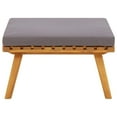 thumbnail image 6 of vidaXL Patio Footstool with Cushion 23.6"x23.6"x11.4" Solid Acacia Wood, 6 of 7