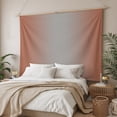 thumbnail image 3 of Dark Orange Grey Ombre Large Tapestry for Bedroom Wall Hanging Tapestry, Modern Gradient Abstract Art Ceiling Backdrop Tapestries Poster Blanket Wall Decor for Teens Room Living Room Dorm 85" x 90", 3 of 8