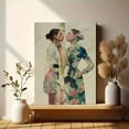 thumbnail image 6 of Floral Fashionista Portrait Canvas Print Wall Art for Living Room Bedroom Office Hotel Cafe, 6 of 8