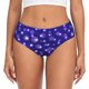 thumbnail image 1 of Fotbe Beautiful Purple Snowflakes Calzones Estampados para Mujer – Ropa Interior de Algodón, Cómoda, Suave y Elástica-3X-Large, 1 of 6