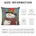 thumbnail image 5 of GOSMITH Christmas Tree Snowman Pillow Covers Winter Snowflake Cardinal Bird Decorative Throw Pillow Covers Cute Cushion Cover for Christmas Decoration Bedroom Living Room Couch Sofa Bed, 5 of 5