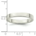 thumbnail image 3 of Sterling Silver 3mm Lightweight Flat Size 8.5 Band QWFB030, 3 of 5