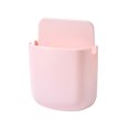 thumbnail image 1 of Living Room Remote Control Wall Holder with Charging Hole Office Mobile Phone Controller Garbage Bags ABS Plastic Organizer Box Pink, 1 of 7
