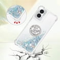 thumbnail image 3 of Funda para Motorola Moto G Play 4G 2024 con Brillo Líquido Flotante, Purpurina, Parachoques y Anillo Giratorio Soporte, 3 of 5