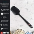 thumbnail image 5 of DI ORO Premium Seamless Black Silicone Spoon Spatula - BPA Free Pro-Grade Non-Stick 600ÂºF Heat-Resistant Rubber Spoonula - Best Silicone Kitchen Scraper Tool for Stirring, Scooping, and Mixing, 5 of 5