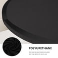 thumbnail image 6 of LEORX Solid Color Black Stretch Tablecloth for Cocktail Bar Table Wedding Party Decoration, 6 of 6