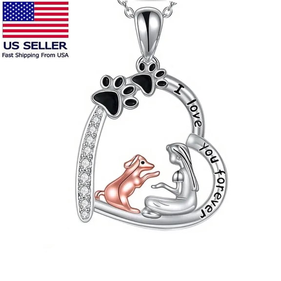 Cute Style Pet Dog Pendant Necklace, Jewelry Gifts for Women, Mom and Best Friend, Anniversary Valentines Day, Holiday Gifts