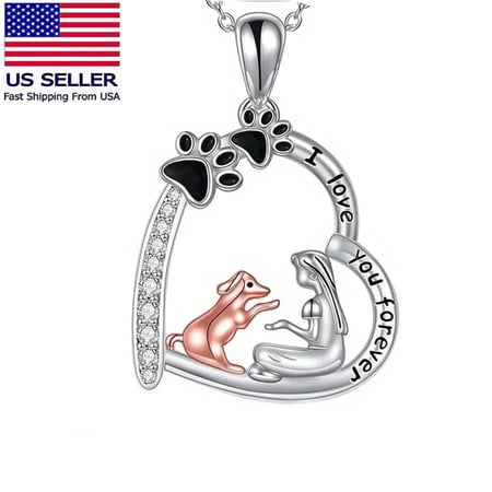 Cute Style Pet Dog Pendant Necklace, Jewelry Gifts for Women, Mom and Best Friend, Anniversary Valentines Day, Holiday Gifts