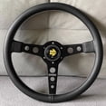 thumbnail image 1 of 14 Pouces/350mm pour Momo Prototipo Style Pu Cuir Sport Volant - Volants & Klaxons, 1 of 4