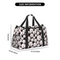 thumbnail image 3 of Xecao Cute Baseball Pattern ​Lightweight Crossbody Weekender Bag Mesh Side Pockets Padded Handles Sports Outdoor Gear Organizer, 3 of 7