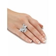 thumbnail image 3 of PalmBeach Jewelry Round Pave' Style Cubic Zirconia Butterfly Ring 1 CTW Silvertone, 3 of 6