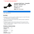 thumbnail image 2 of Accelerator Pedal Sensor - Compatible with 2015 - 2023 Ford F-150 2016 2017 2018 2019 2020 2021 2022, 2 of 2
