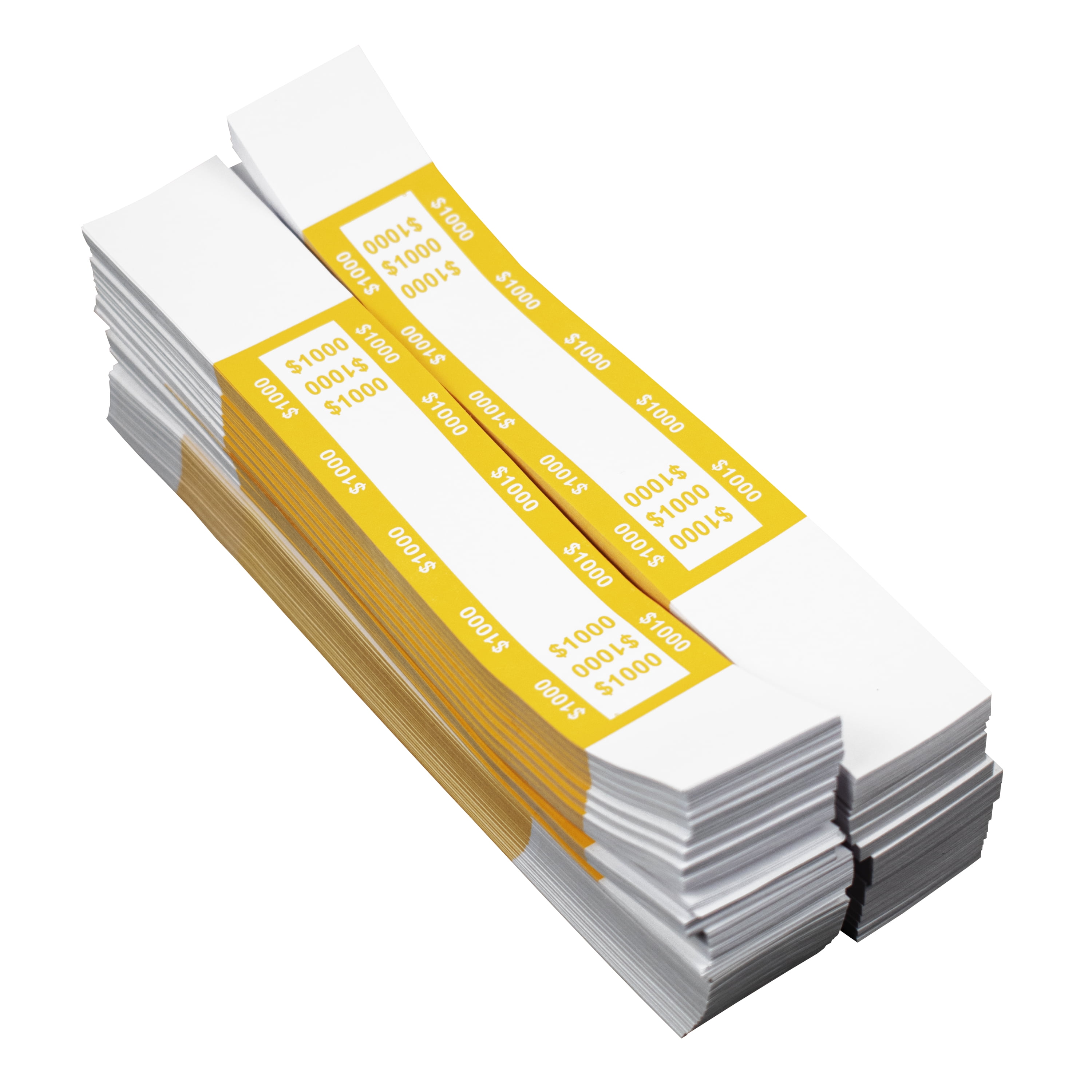 Royal Sovereign $1000 Currency Straps, Yellow, 1000 Count (RMCS-1000)
