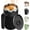 Black, variant on Automatic Stirring Coffee Cup with Temperature Display, Rechargeable Coffee Mug, 13.5oz Self-Stirring Mug with Lid, Stainless Steel Material Suitable for Coffee, Milk, and Other Beverages (Black)