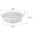 thumbnail image 4 of 5-Pcs 6" Transparent Plastic Plant Pot Drip Trays Pallets, 4 of 6