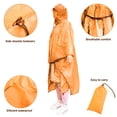 thumbnail image 4 of Lluvia Poncho Fahion Ultralight Hoodie Ponchos Sun Shelter Equipo de escalada de silicona Accesorios al aire libre Regalos para mujer Naranja Monstrate HA060487-02, 4 of 6