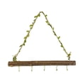 thumbnail image 1 of DOLITY Wood Wall Hanger Keys Hats Hooks Multipurpose Decorative Floating Wall Shelf 50cm, 1 of 9