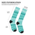 thumbnail image 2 of Lsque Teal Turquoise Pattern Sport Compression Socks for Men & Women 15-20 mmHg Knee High Nurse Pregnant Running Medical and Travel Athletic, 2 of 6
