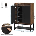 thumbnail image 3 of Shoe Cabinet with Doors, 5-Tier Shoe Storage Cabinet for Entryway Hallway, 3 of 6