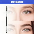 thumbnail image 3 of Vocoste 3pcs Soft Double Sided Eyebrow Brush Angled Eye Brow Brush Eyelash Extension Brush Silver Tone Black, 3 of 7