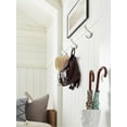 thumbnail image 3 of Amerock Vinland Transitional Double Prong Satin Nickel Wall Hook, 3 of 9