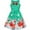 Green, variant on Girls Dress Christmas Eve Christmas Tree Snow Reindeer Party 7