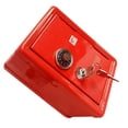 thumbnail image 3 of MasteelfCA 1PC Miniature Metal Safe Box Creative Iron Piggy Bank Mini Strongbox Shape Saving Pot Desktop Money Box Ornaments for Home Red, 3 of 7
