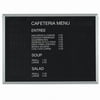 Aarco Products BOFD3648 36 in. H Framed Letter Board Message Center - Aluminum