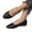 Black, variant on YOUYEDIAN Loafers for Women Pointed Toe Slip On Comfy Fashion Low Heel Versatile Flats Casual Outdoor Walking Shoes