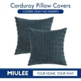 thumbnail image 6 of Wehilion Pack of 2 Corduroy Decorative Throw Pillow Covers Soft Boho Striped Pillow Covers Modern Farmhouse Christmas Home Decor for Sofa Living Room Couch Bed, 6 of 6