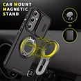 thumbnail image 3 of TJS for Samsung Galaxy A36 5G Phone Case, Privacy Camera Dual Layer Magnetic Ring Rotating Stand Protective Cover for Galaxy A36 5G (Black), 3 of 6