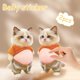 thumbnail image 2 of 2Pcs 3D Cat Belly Sticker,Cute Cartoon Soft Silicone Anti-Collision Sticker,Cat Wearing Clothes with Pink Belly Decals for Phone, Scrapbooks, Planner, Computer and Laptops, 2 of 7
