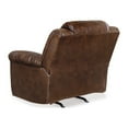 thumbnail image 4 of Benjara Aky 43 Inch Power Recliner Chair, Rocker, Cushioned Dark Brown Faux Leather, 4 of 5